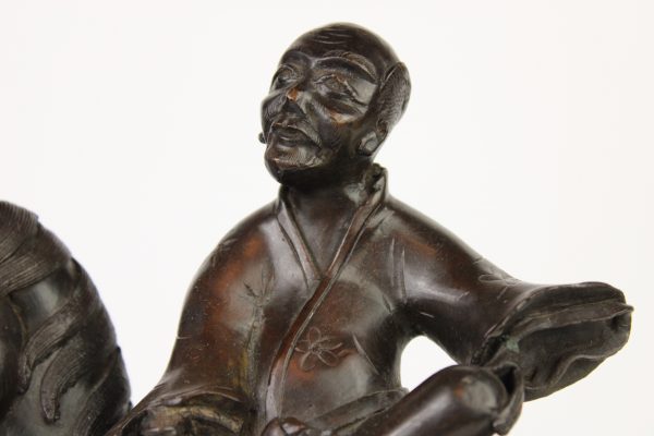 Bronzinė skulptūra "Kinų prekeivis"