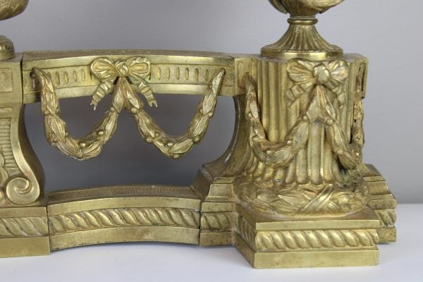 Louis XVI stiliaus židinio aksesuarų pora