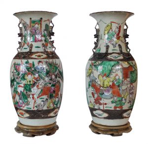 Nanjing kiniško porceliano vazos 19 a.pab.