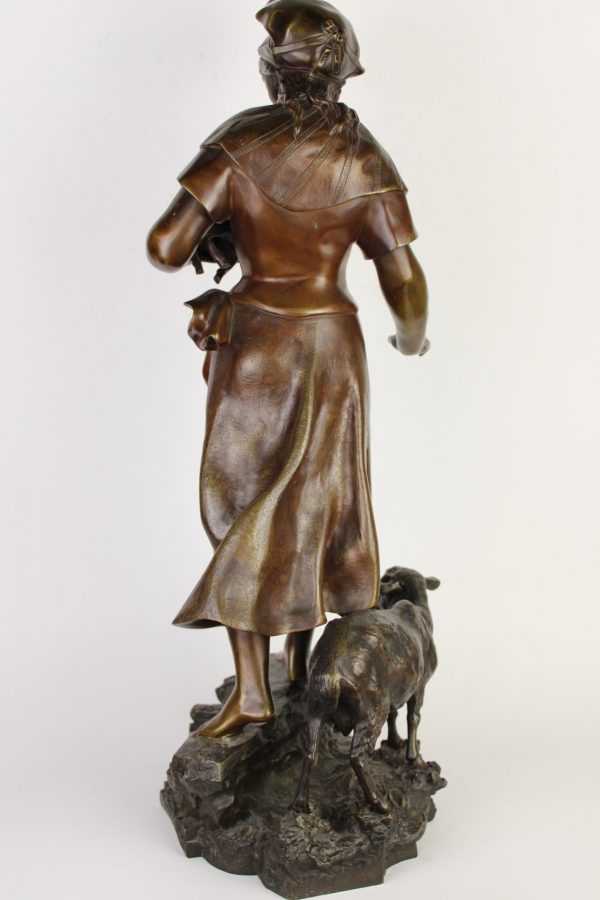 Auguste de Wever bronzinė skulptūra "Nekaltumas" 19 a. pab.