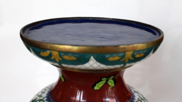 Kiniška bronzinė cloisonne vaza 20 a.vid.