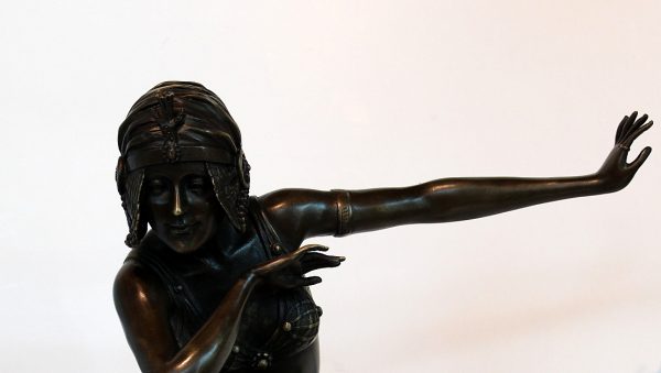 D. H. Chiparus Art Deco bronzinė skulptūra „ Indijos šokėja“ 