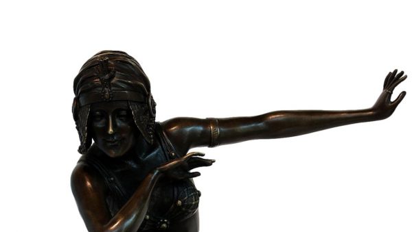 Art Deco bronzinė skulptūra „ Indijos šokėja“ 