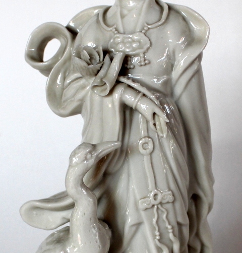 Baltojo kiniško porceliano skulptūra "Guanyin" 20 a. pr.