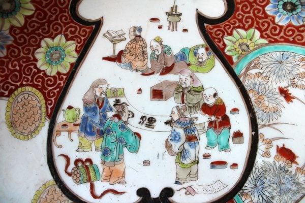 Kiniškos porcelianinės lėkštės 19 a. pab.