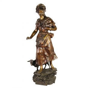 Auguste de Wever bronzinė skulptūra "Nekaltumas" 19 a. pab.