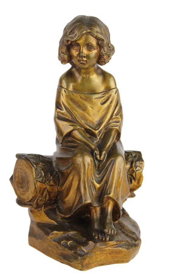 Antikvarinė M. Pascal bronzinė skulptūra 
