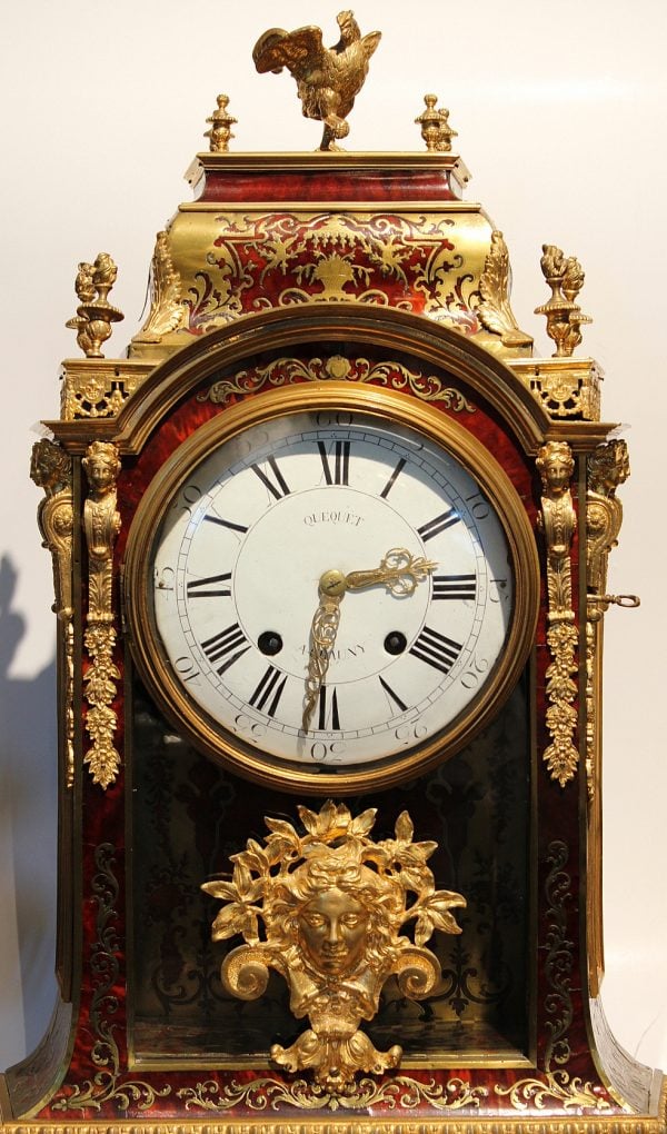 Antikvarinis Charles Boulles stiliaus laikrodis 