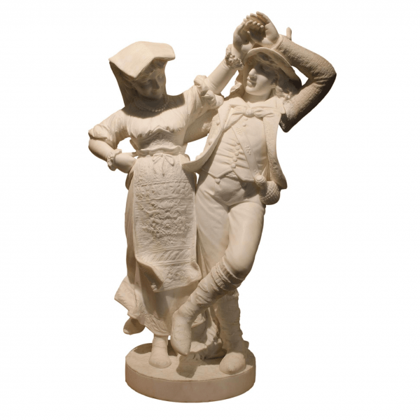 Antikvarinė L. Gregoire marmurinė skulptūra "Šokis"