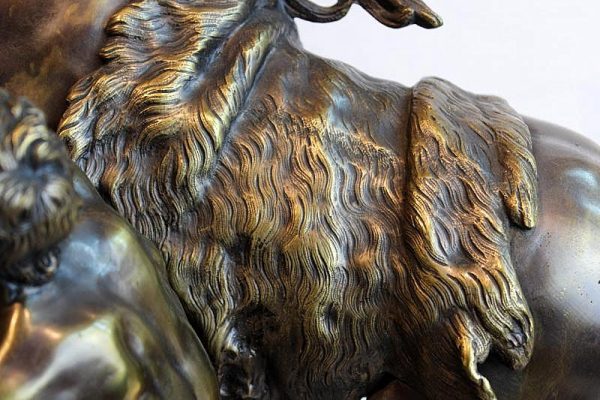 Antikvarinė bronzinė G. Coustou skulptūra “Marly žirgas”