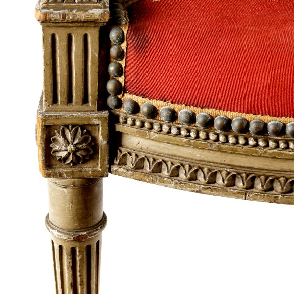 Antikvarinis Liudviko XVI stiliaus krėslas