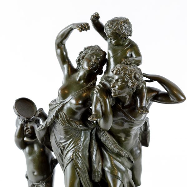Antikvarinė Clodion skulptūra "Fauno šeima" 