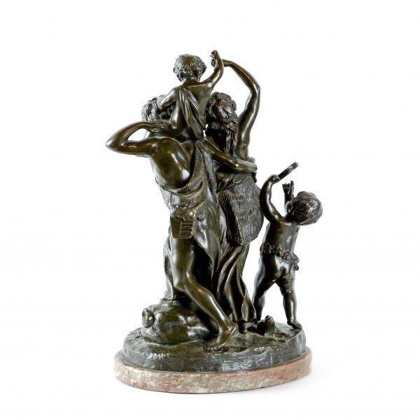 Antikvarinė Clodion skulptūra "Fauno šeima" 