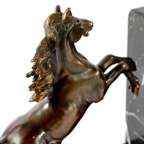 Art Deco stiliaus skulptūros – knygų atramos “Žirgai”