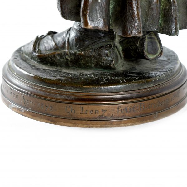 Antikvarinė A. Breyman skulptūra "Verpėja"