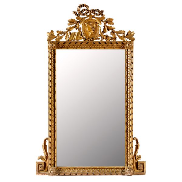 Antikvarinis Liudviko XVI stiliaus veidrodis