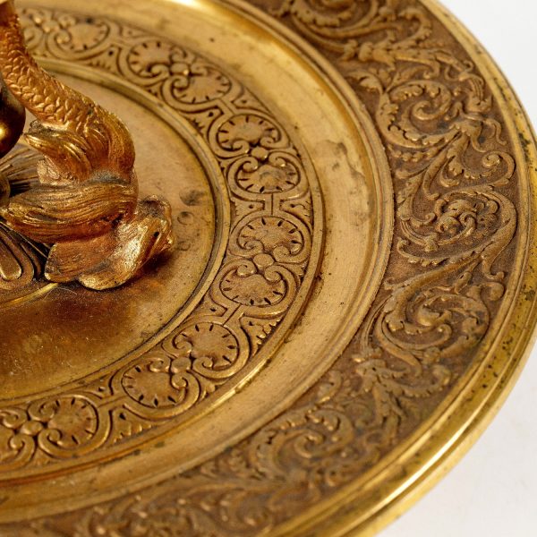 Antikvarinė bronzinė lėkštė 
