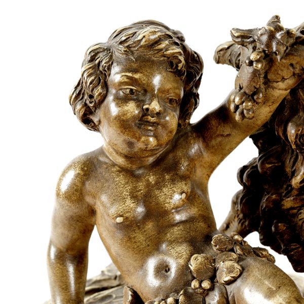 Itališka terakotos skulptūra "Žaidžiantys vaikai"