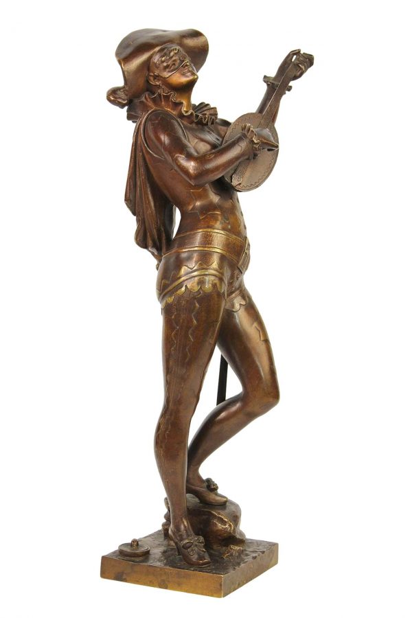 A. Grevin Bronzinė skulptūra "Arlekinas"