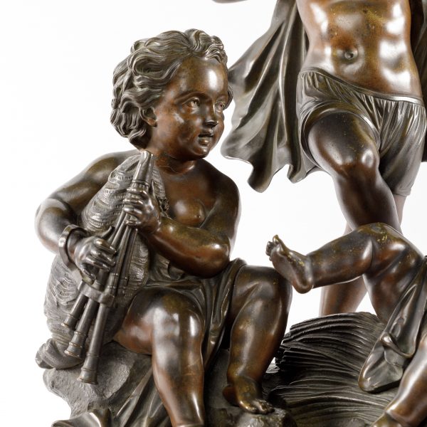 Bronzinė skulptūra "Muzikuojantys vaikai"