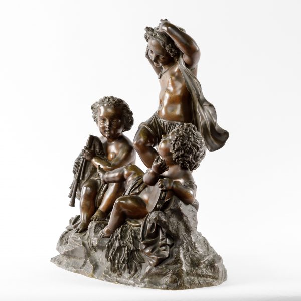 Bronzinė skulptūra "Muzikuojantys vaikai"