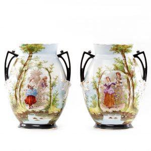 Prancūziškos porcelianinės vazos