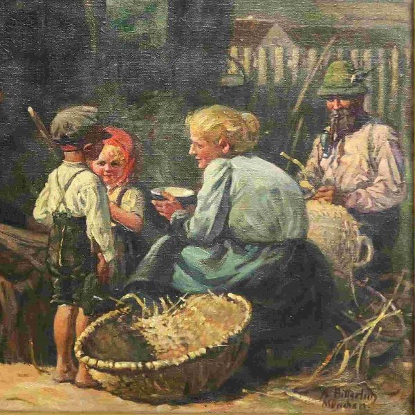 Albert Bitterlich paveikslas "Poilsis"