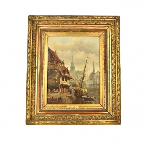 L. QUINTON paveikslas "Senasis uostas"