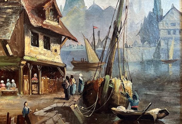 L. QUINTON paveikslas "Senasis uostas"