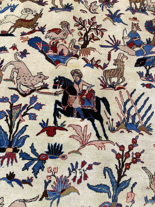 Persiškas vilnonis Qum kilimas 308 x 217 cm