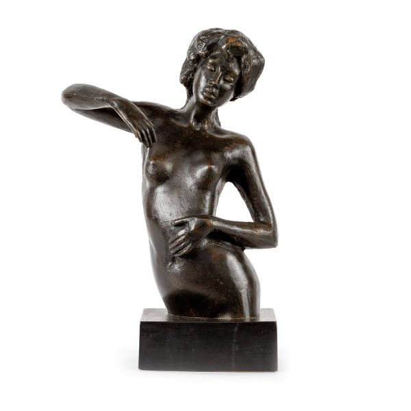 Bronzinė patinuota skulptūra "Jaunystė"