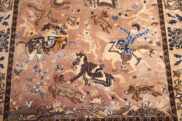 Persiškas vilnonis Qum kilimas 207 x 134 cm