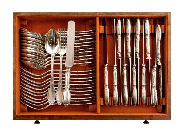 Delheid Freres sidabriniai stalo įrankiai