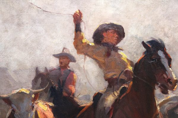 Janos Viski paveikslas "Kaubojai"