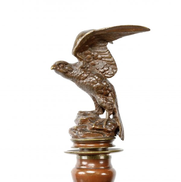 Jules Moigniez Napoleon III stiliaus bronzinės žvakidės
