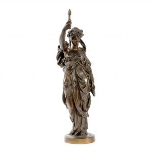 P. Machault bronzinė skulptūra. 19 a. pab.