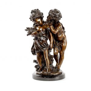 Auguste Moreau bronzinė skulptūra "Vaikai"
