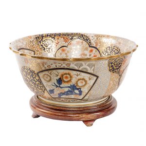 Japoniška Imari paauksuota porcelianinė vaza