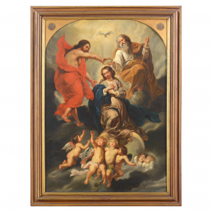 J. Jauquet paveikslas "Švenčiausiosios Mergelės Marijos karūnavimas“