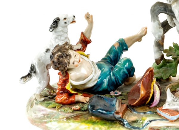 CAPO DI MONTE porcelianinė skulptūra “Žaidimas”. 20 a. vid.