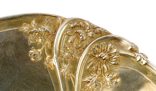 Art Nouveau stiliaus sidabrinė lėkštė. 20 a. pr