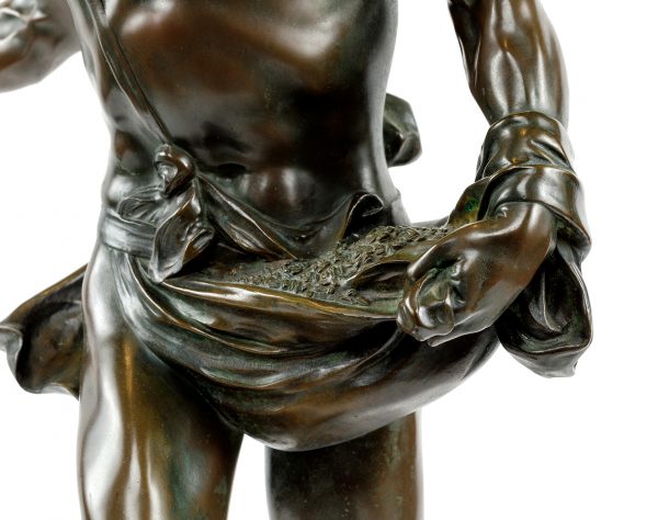 H. D. GAUQUIÉ bronzinė skulptūra "Fac Et Spera". 20 a. pr.