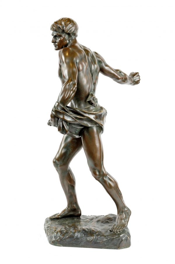 H. D. GAUQUIÉ bronzinė skulptūra "Fac Et Spera". 20 a. pr.