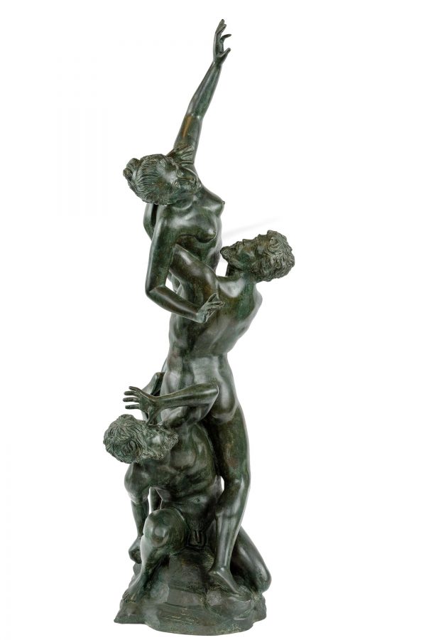 Bronzinė  skulptūra “Sabinės pagrobimas”. 20 a.