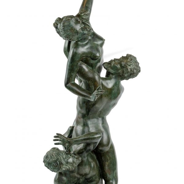 Bronzinė  skulptūra “Sabinės pagrobimas”. 20 a.