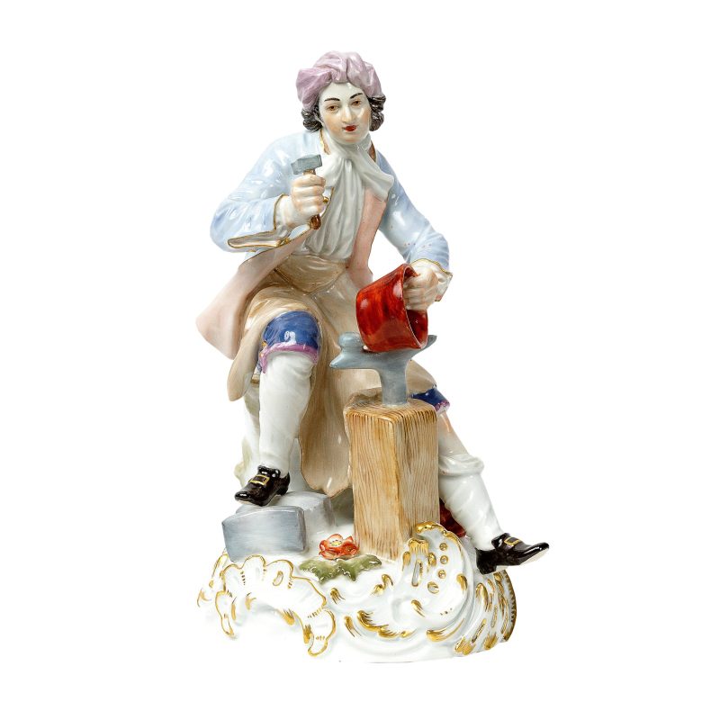 Meissen porcelianinė figūrėlė "Vario amatininkas". 1900 m.