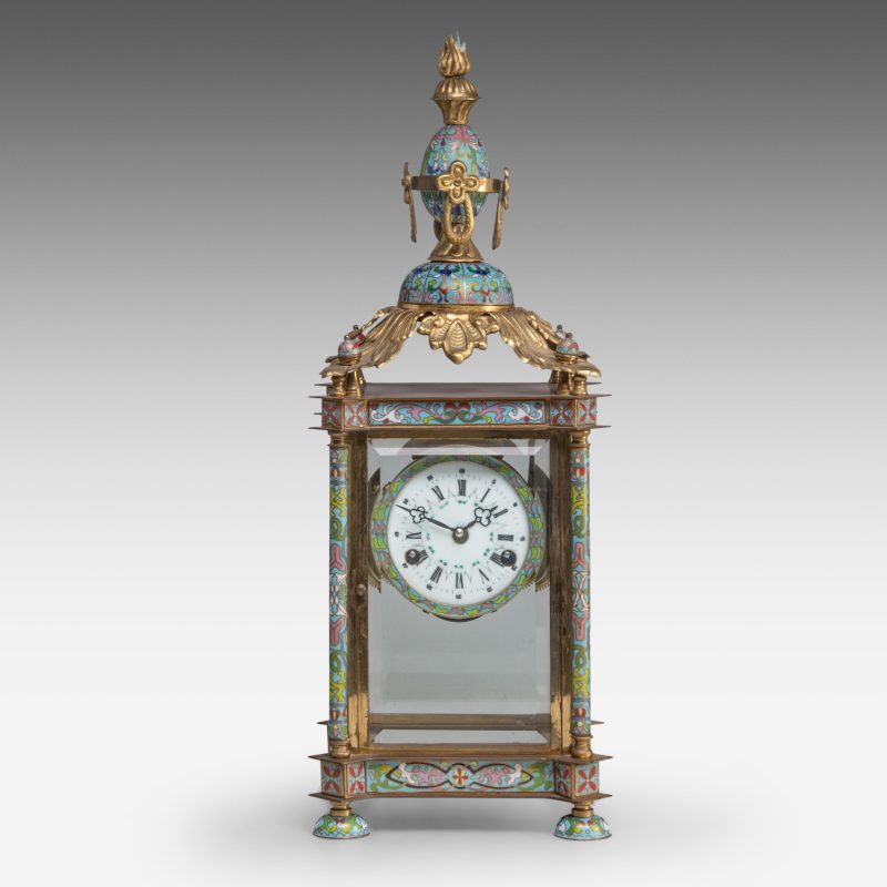 Cloisonné laikrodis. 20 a.