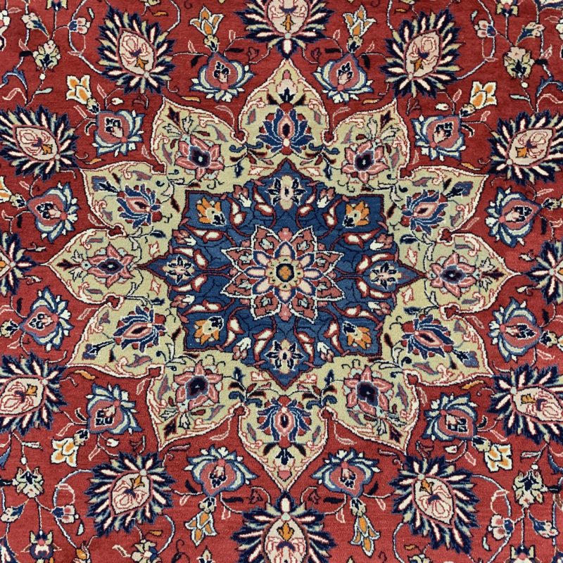 Rankų darbo vilnonis SAROUK kilimas 367 x 270 cm