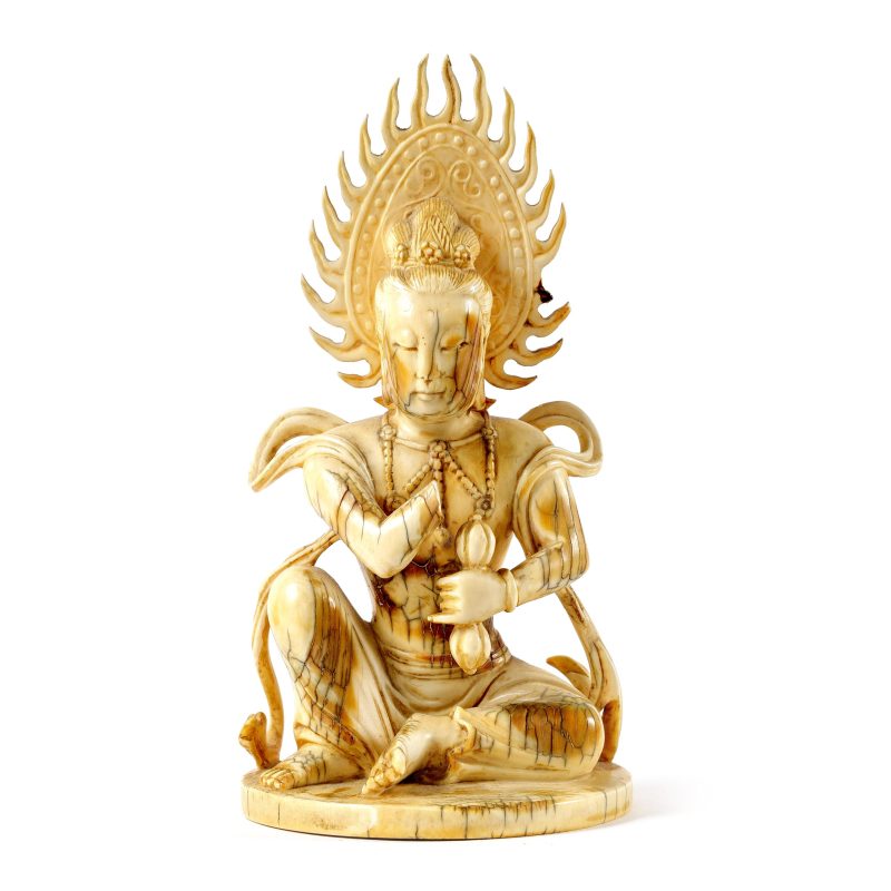 Dramblio kaulo skulptūra "Bodhisattva Vajrasattva". 19 a. pab.