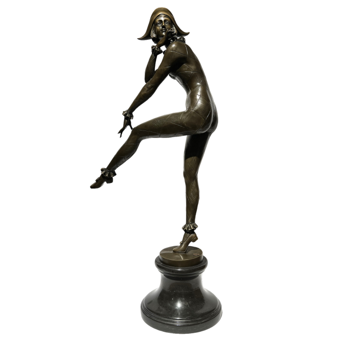 Bronzinė skulptūra "Arlekinada"
